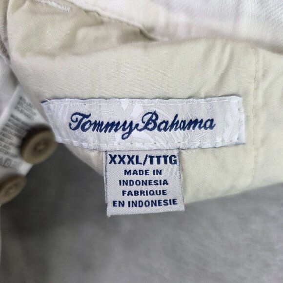 Mens Tommy Bahama White Linen Blend Pants Relaxed Fit Drawstring Size XXXL - Picture 2 of 9